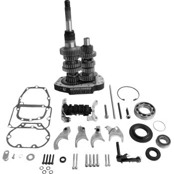 Baker Drivetrain Overdrive 6-Speed Gear Set  - Dyna 2001-2005 - Black