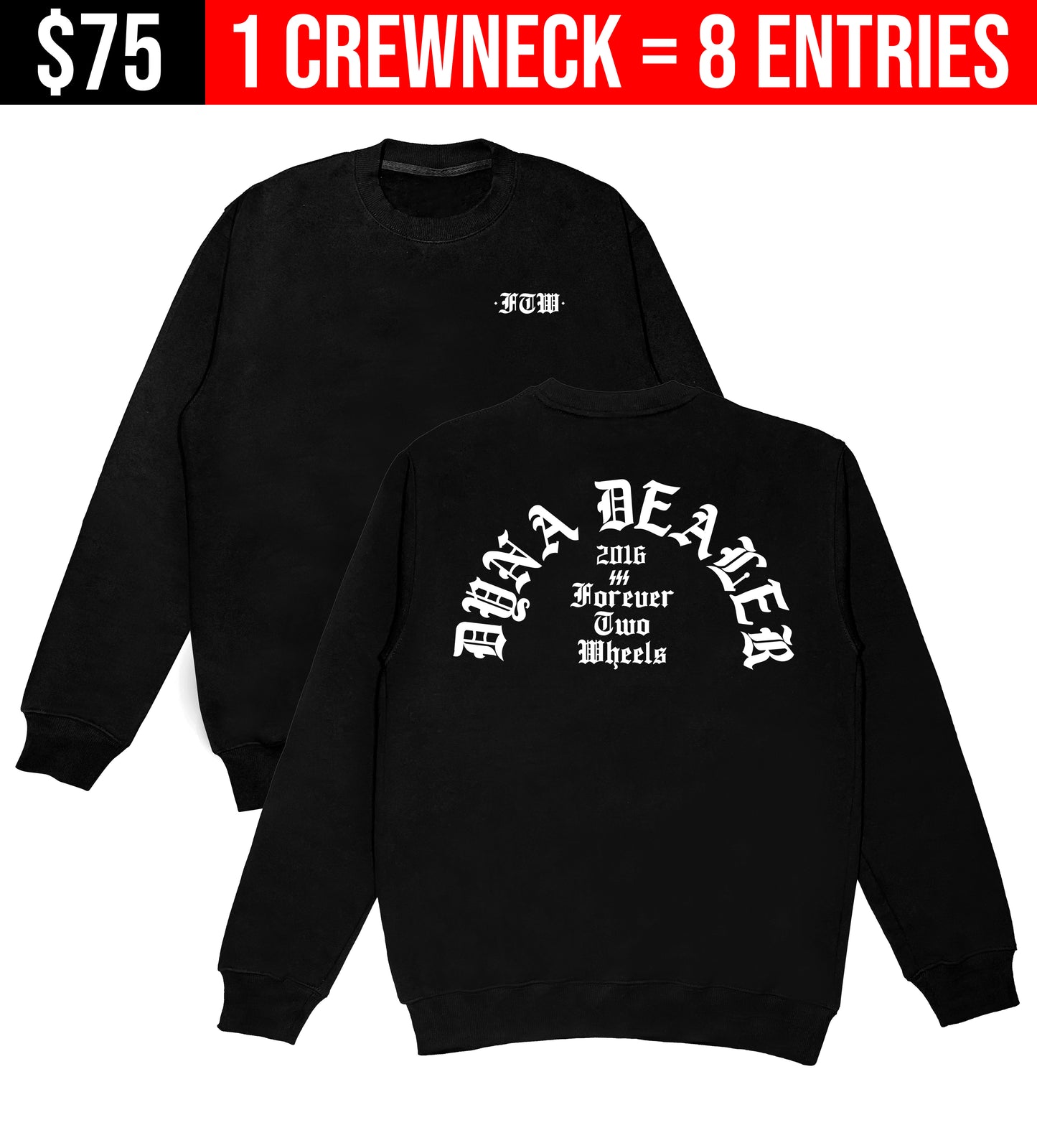 GIVEAWAY SWEATSHIRT: FTW Men's Crewneck Sweatshirt (8 Entries)
