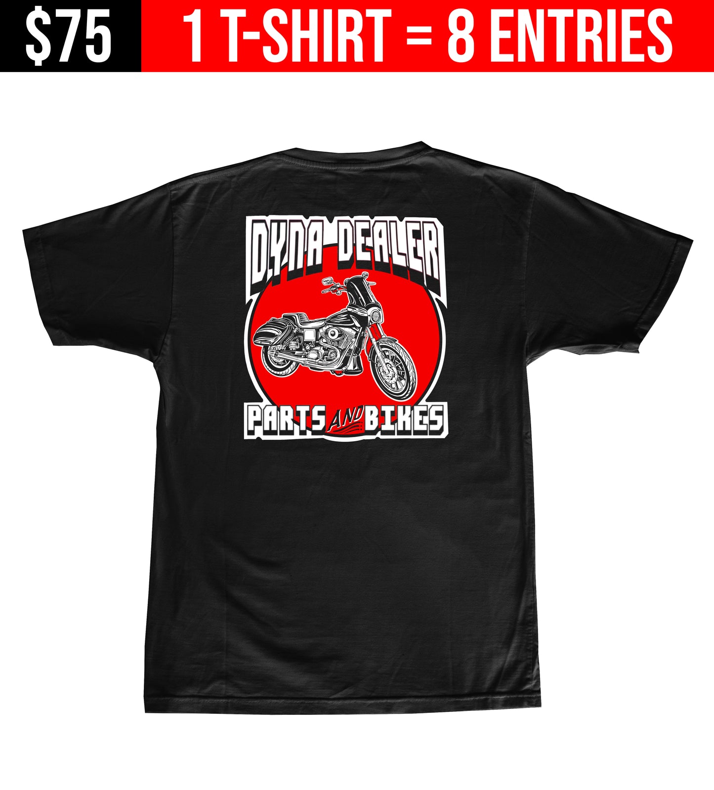 GIVEAWAY T-SHIRT - OG Dyna Dealer Logo Men's Short Sleeve (8 Entries)