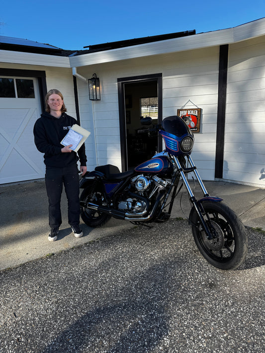 Giveaway Winner #5 Ben Unger with his V111 Ventura Style 92 FXR