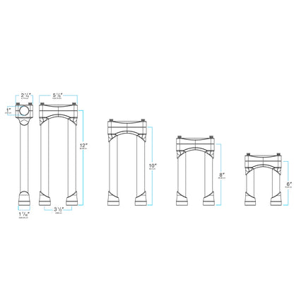 Biltwell Murdock 1" Handlebar Risers | Straight