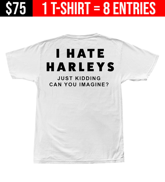 GIVEAWAY T-SHIRT: I Hate Harleys Men's Short Sleeve (8 Entries)