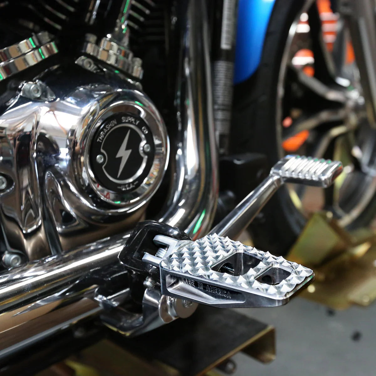 Thrashin Supply Co. Militant Footpegs | Front/Rear | Dyna / FXR / Sportster / Softail / Touring