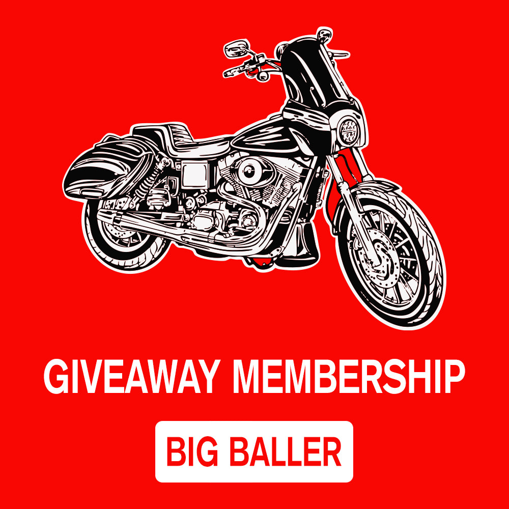 GIVEAWAY MEMBERSHIP - BIG BALLER - 20 Entries/Month = $180