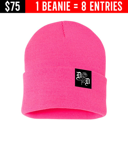 GIVEAWAY BEANIE: Split Rose Beanie (8 Entries)