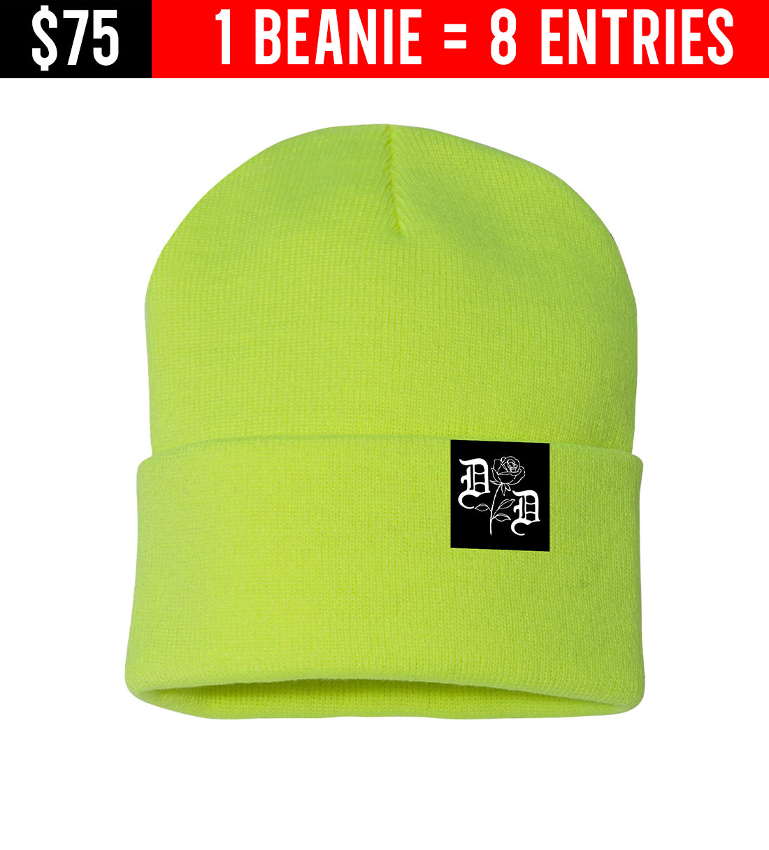 GIVEAWAY BEANIE: Split Rose Beanie (8 Entries)