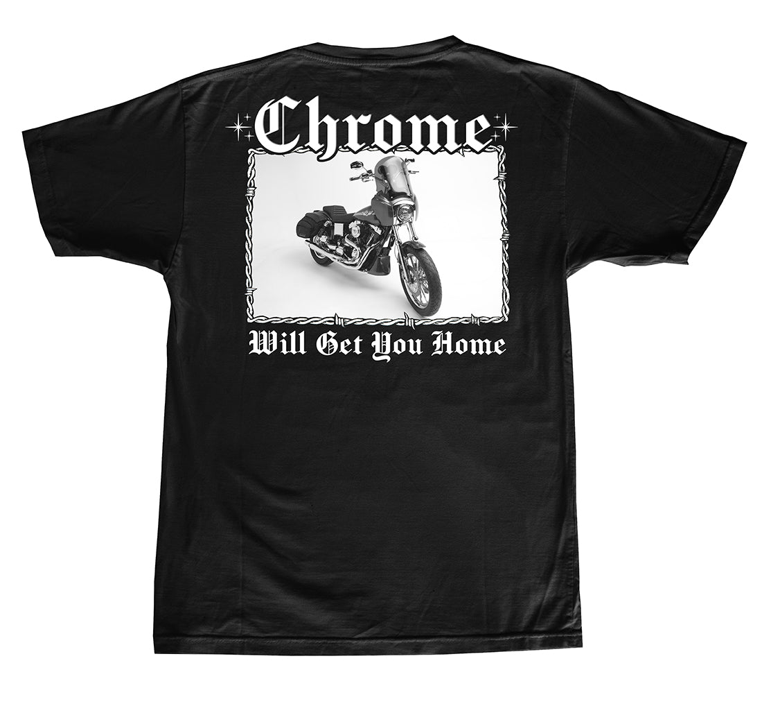 Chrome Will Get You Home Men's T-shirt (1 Entry)